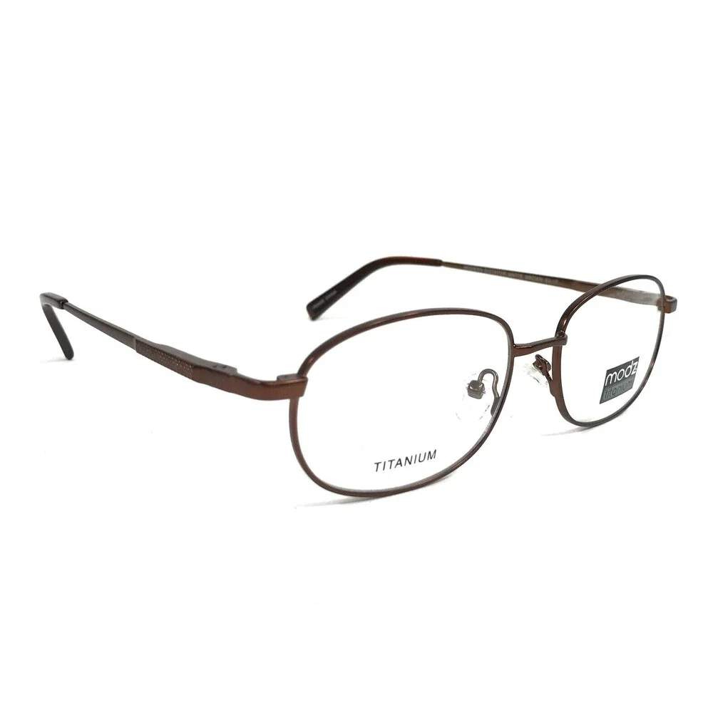 Modz Eyeglasses Frames MODERN DICTATOR MATTE BROWN Oval Wire Rim 53-17-145